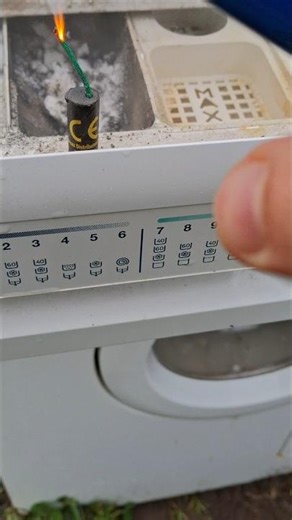 Firecracker vs washing machine #shorts #pyro #fireworks #shellcracker #firecracker #washingmachine