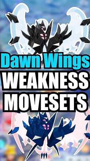 Dawn Wings Necrozma Raid FULL Guide - Weakness & MAX CP & Movesets? [MUST CHECK] #pokemongo #shorts