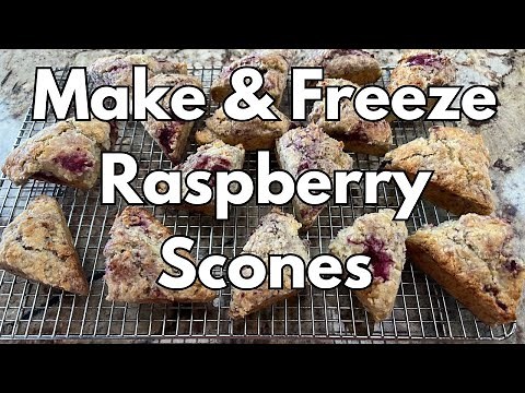Make & Freeze Raspberry Scones