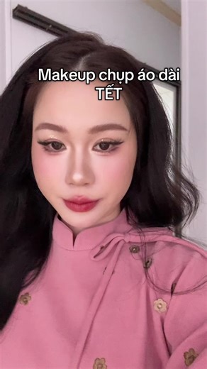 Tự trang điểm mặc áo dài chụp ảnh Tết #makeup #chupanh #tet #makeuptutorial #dangquynhlam