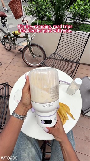 From picnic to road trip—your juice is always ready. #TikTokShopFallDealsForYou #CordlessBlender #BlendAnywhere #videowave#zhenmi