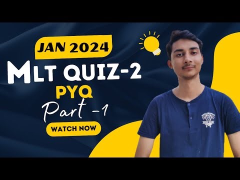 MLT Quiz 2 - Jan 2024 Term PYQ | Part 1 - Theory | Machine Learning Techniques by IITM