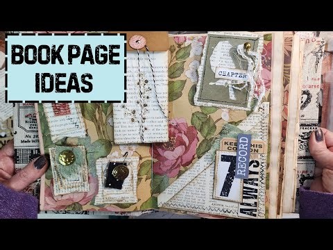 BOOK PAGES into Junk Journal pieces #junkjournalideas #junkjournal #tutorial