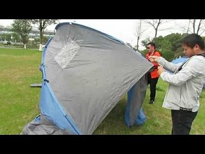 How to set up a 6 man family camping tent