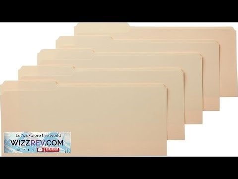 Amazon Basics File Folders with Tabs for Filing 1 3 Cut Tab Assorted Positions