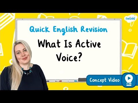 What Is Active Voice? | KS2 English Concept for Kids