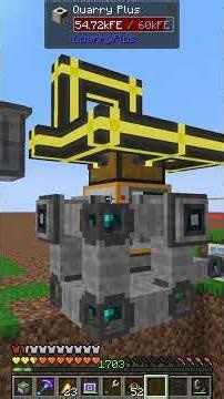 I Broke My Quarry #modded #minecraft