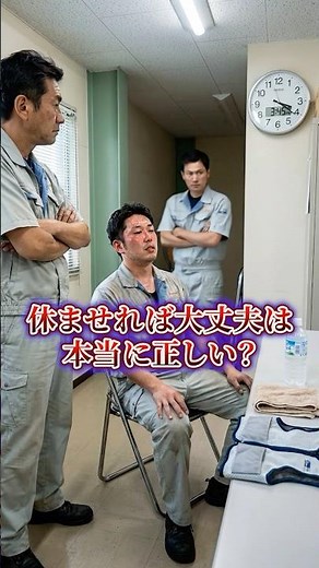 「休ませるだけじゃ下がらない」熱中症Ⅰ度の最初の一手 #製造業 #安全教育 #熱中症 #熱中症対策