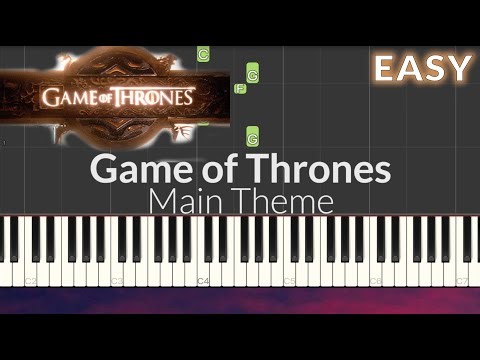 Game of Thrones Main Theme EASY Piano Tutorial