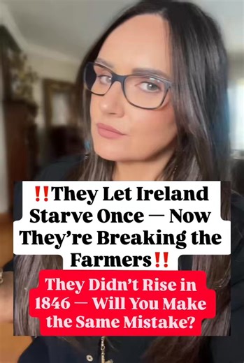 Ireland 1846 All Over Again: Farmers Can’t Afford to Feed You — Will You Wait Until It’s Too Late? • 1845: potato blight hits….but Ireland still produced food • Food continued to be exported while the poorest had little to no access • There was a window to act before people were weakened • By Black ’47: starvation, disease, collapse • ~1 million dead, ~2 million forced to leave • A quarter of the population gone • Not because food didn’t exist… • Because access to it was lost • Fast forward to t