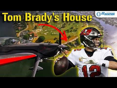 Flying Past Tom Brady's House in a Gamebird GB1
