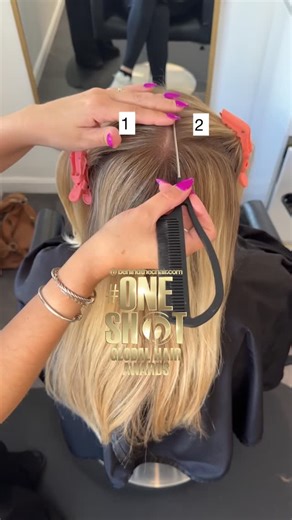 Sarah Cabral / Massachusetts Balayage/Hair Educator on Instagram: "My first @oneshothairawards entry of the year‼️🥳 One of my favorite categories! This one was a fan favorite. ✨My favorite Full Foil Placement ⤵️ - Watch for my favorite Foil Placement tips and tricks when creating a bright blonde 👱‍♀️. ✨ @redkenpro Shades Eq 10NV ( Iconic 💜Lilac & 000 Clear. Tools ⚒️- @pinkpewter #behindthechair #btconeshot2026_colorvideo #foilingtechnique #hairreels"