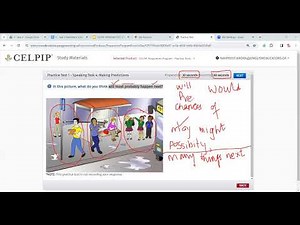 CELPIP Speaking Task 4 Making Predictions Practice Question-1 *Session-4* Online Class Recording