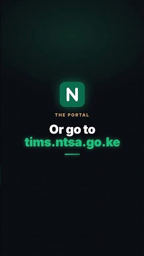 NTSA TIMS: How to Create and Log In to Your Account