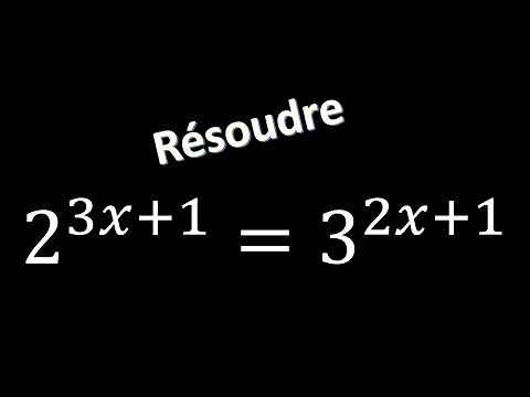 résoudre une équation avec des puissances