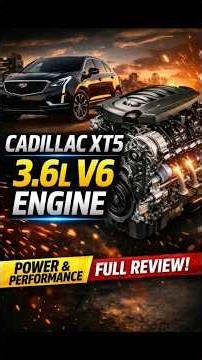 👉 Cadillac XT5 3.6L V6 Engine 🔥 Power & Performance Explained! #shorts#usa#carshorts