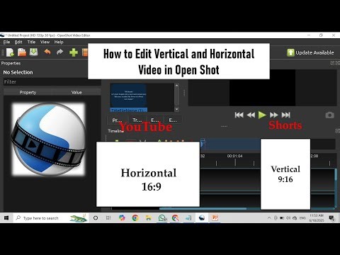 How to Edit Vertical and Horizontal Video in OpenShot Video editor