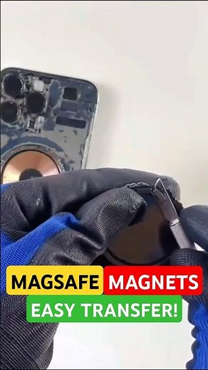 Best Way to Transfer MagSafe Magnets for iPhone Back Glass! #shorts