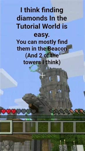 Proof that Finding Diamonds is easy In Minecraft: Xbox One Edition Tutorial Worlds: