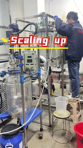 The journey of turning fine powder into large particles #crystallization #crystallizer