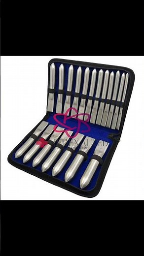 19-Piece Hegar Sounds & Uterine Dilators Set -Single-Ended, 12mm to 30mm Diameter +923417330036