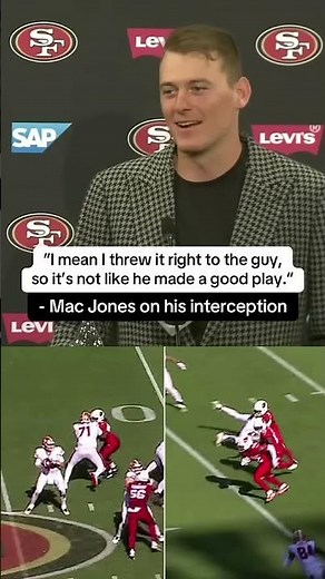 Mac Jones keeping it real on his interception against the Cardinals 😅