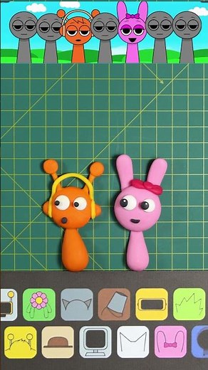 Sprunki - I made a Sinner edition of Pinki x Oren Kiss from Sprunki , made of stopmotion Sprunki !