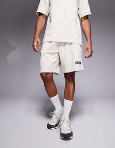 River Island loopback jersey shorts in ecru - part of a set | ASOS