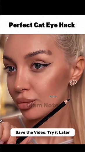 Easy Winged Liner Hack for Beginners | Perfect Cat Eye Every Time 2026 🖤#WingedLinerHack #CatEye
