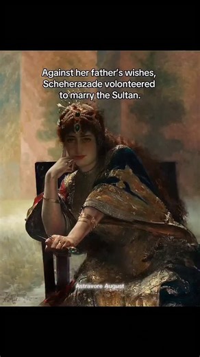 Astravore on Instagram: "Scheherazade is the fictional Persian Queen in the Middle Eastern collection of tales known as One Thousand and One Nights. She is the narrator, and the 1001 tales are the stories she told the sultan every night. The work was collected over many centuries by various authors across West Asia, Central Asia, South Asia, and North Africa. Some tales trace their roots back to ancient and medieval Arabic, Sanskrit, Persian, and Mesopotamian literature. Fun fact: Considering th