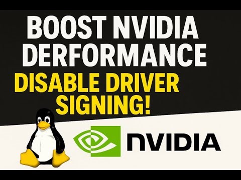 Fix Lag on Linux: Unsigned NVIDIA Drivers = More FPS