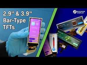 2.9" and 3.9" Bar-Type TFT LCD Displays