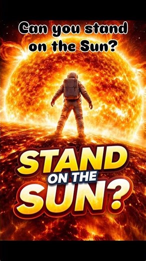 If you stand on the sun, you will vaporise immediately. ✨☀️😨😱