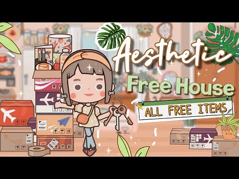 Miga World AESTHETIC FREE HOUSE DESIGN🧸 🏡 | using ALL FREE ITEMS DECORATIONS| Miga town |tocaboca