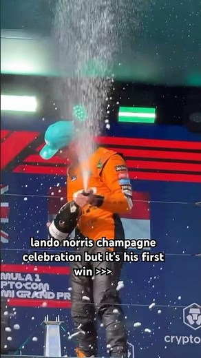 Lando Norris champagne celebration #formula1 #f1 #f1drivers #landonorris #racewin #motorsport