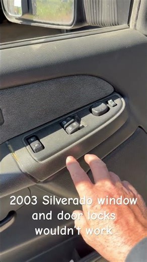 2003 Silverado window switch fix