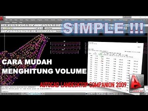 Calculating Volume Using Autocad Landesktop Companion 2009