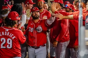 79K views · 1.8K reactions | With two home runs tonight, Mike Ford is batting .455 this spring  | Cincinnati Reds | Facebook