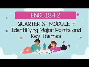 ENGLISH 2 Q3 MODULE 4 Identifying Major Points and Key Themes