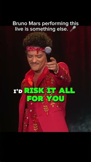Bruno Mars - Risk It All | Live Performance 🎤❤️