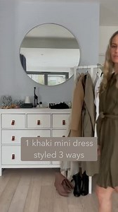 206K views · 5.8K reactions | 1 khaki mini dress styled 3 ways ⁣ ⁣...