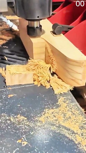 CNC Milling Wood | Rotating Tool Carves Precise Shapes Cleanly ⚙️🪵