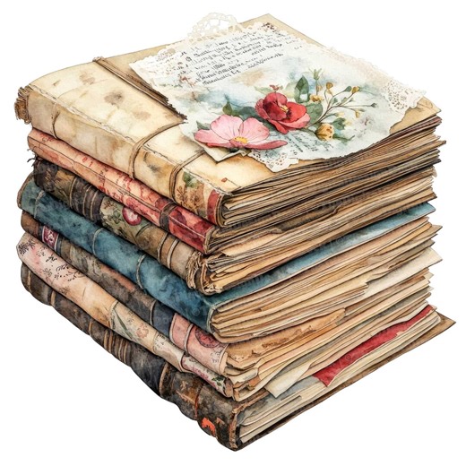 Vintage Junk Journal Clipart, 12 Watercolor Junk Journal Collection Pile, Printable Clipart, Digital Download, Mixed Media, Scrapbook Images - Etsy