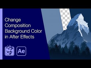 Change Composition Background Color in After Effects