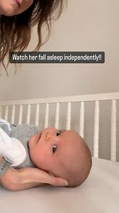 Your baby can learn this at ANY age! It takes time, practice, and consistency. 🙏💤 If you’ve been feeding, rocking, or holding to ‘drowsy’ or asleep and transferring to the crib you may find that over time it’s something that now has to be done every time to fall asleep. These are all things our baby can’t do for themselves, so we continue to do these interventions because they tend to work well…UNTIL they DON’T. Over time, many babies will start to take more and more rocking to fall asleep or 