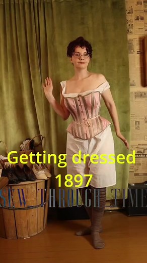 I made a new 1890s walking skirt #victorianfashion #1890s #1890sfashion #1897 #19thcentury #victorianera #victorian #fashionhistory #historicalcostuming #historicalclothing #turnofthecentury #vintage #historybounding #timetravel #grwm #historicalfashion #historytiktok