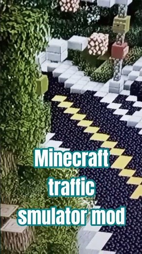 Minecraft traffic smulator mod. #minecraft