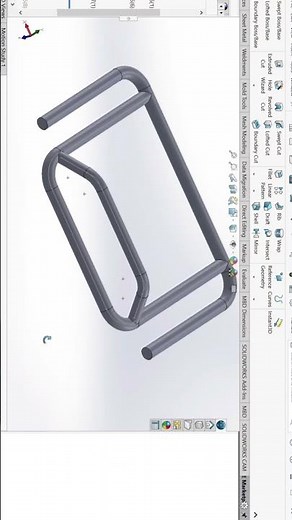 How to Create Weldment Structure in SolidWorks | Full Tutorial #learning #cadsoftware #automobile