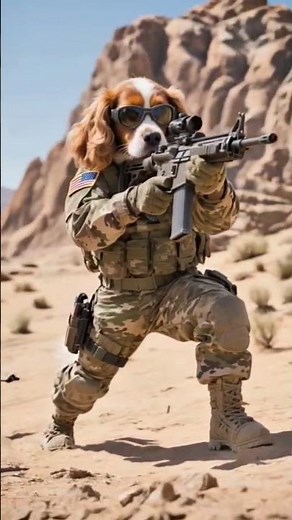 Dogs as Army ! dogs fighting war ! dogs using weapon ! #shorts #animation #cartoon
