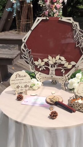 Rustic Fall Wedding Guest Book Alternative, Maple Tree Leaf Drop Box